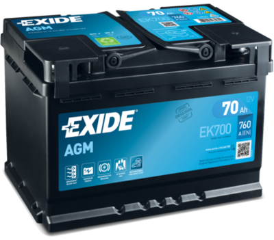  EK700 EXIDE Стартерная аккумуляторная батарея