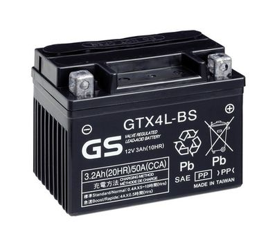  GSGTX4LBS GS Стартерная аккумуляторная батарея