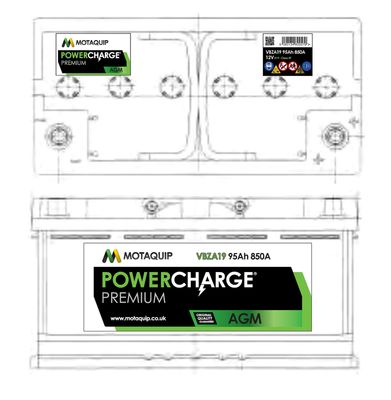  VBZA19 MOTAQUIP Стартерная аккумуляторная батарея