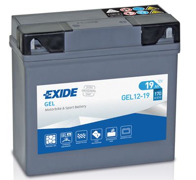  GEL1219 EXIDE Стартерная аккумуляторная батарея