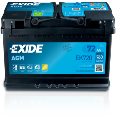  EK720 EXIDE Стартерная аккумуляторная батарея