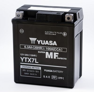  YTX7L YUASA Стартерная аккумуляторная батарея