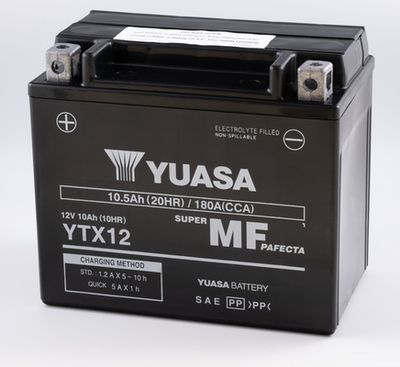  YTX12 YUASA Стартерная аккумуляторная батарея