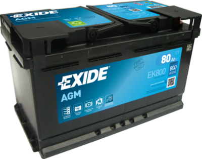  EK800 EXIDE Стартерная аккумуляторная батарея