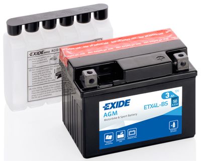  ETX4LBS EXIDE Стартерная аккумуляторная батарея