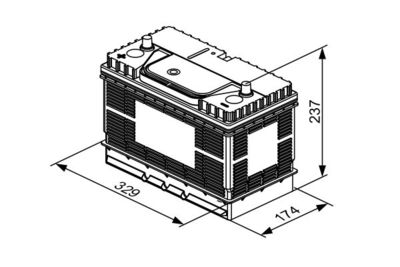  0092T30500 BOSCH Стартерная аккумуляторная батарея