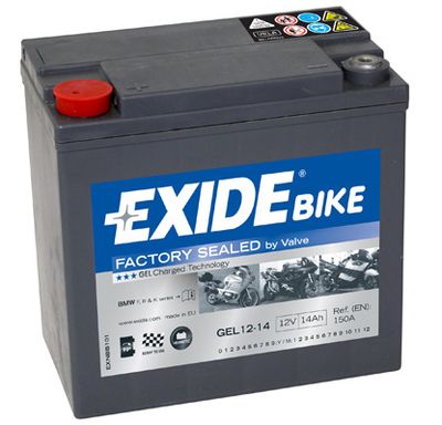  GEL1214 EXIDE Стартерная аккумуляторная батарея