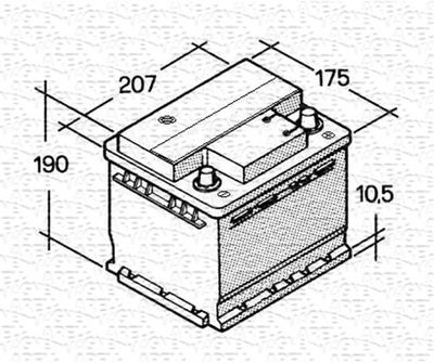  067143613003 MAGNETI MARELLI Стартерная аккумуляторная батарея