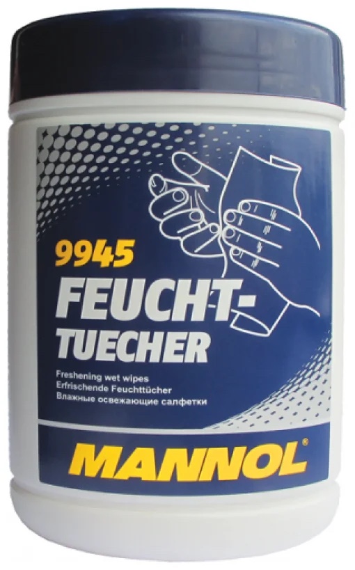  Влажные освежающие салфетки Mannol 9945 Feuchttuecher 80 шт