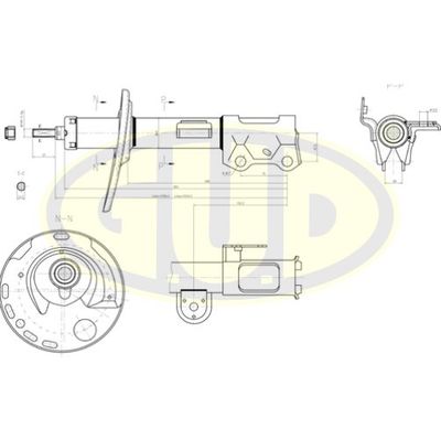  GSA339031 G.U.D.Амортизатор