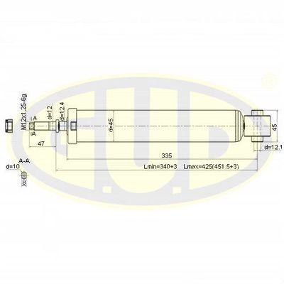  GSA777017 G.U.D.Амортизатор