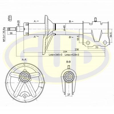  GSA777001 G.U.D.Амортизатор