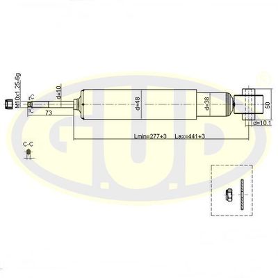  GSA343316 G.U.D.Амортизатор