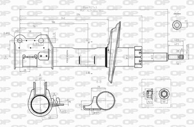  SAB802231 OPEN PARTS Амортизатор