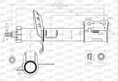  SAB807831 OPEN PARTS Амортизатор