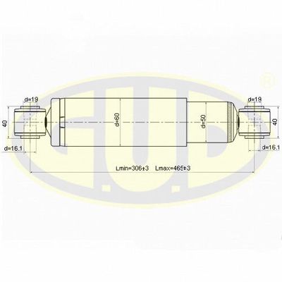  GSA345700 G.U.D.Амортизатор