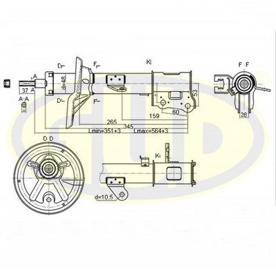  GSA333505 G.U.D.Амортизатор