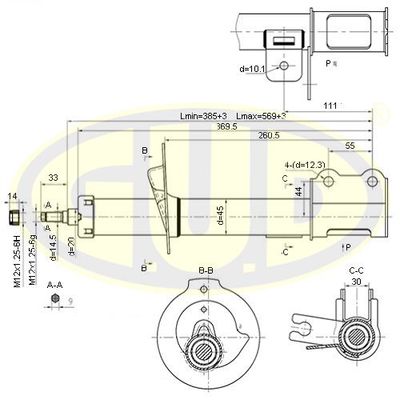  GSA333420 G.U.D.Амортизатор