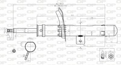  SAB813711 OPEN PARTS Амортизатор