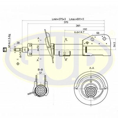  GSA777002 G.U.D.Амортизатор