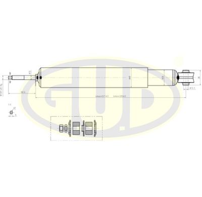 GSA343216 G.U.D.Амортизатор