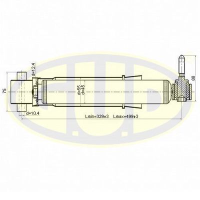  GSA344800 G.U.D.Амортизатор