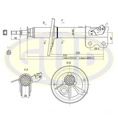  GSA333114 G.U.D.Амортизатор