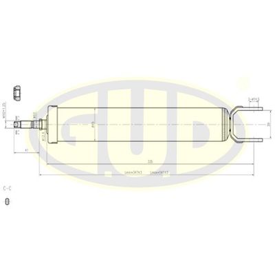  GSA349085 G.U.D.Амортизатор