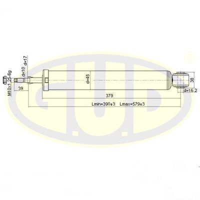  GSA777015 G.U.D.Амортизатор