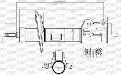  SAB863631 OPEN PARTS Амортизатор