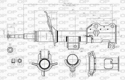  SAB823131 OPEN PARTS Амортизатор