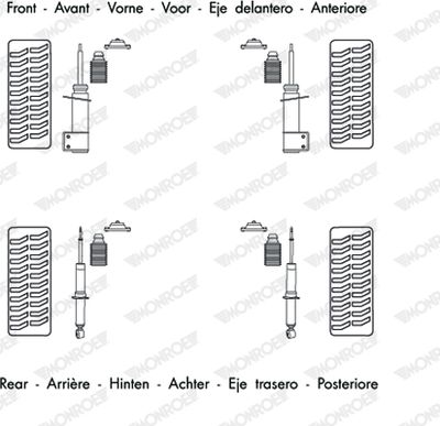  M0869343 MONROE Амортизатор