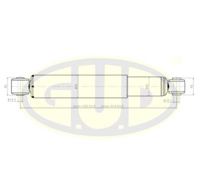  GSA341339 G.U.D.Амортизатор