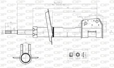  SAB801711 OPEN PARTS Амортизатор