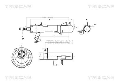  870550102 TRISCAN Амортизатор