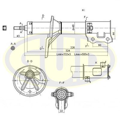  GSA333367 G.U.D.Амортизатор