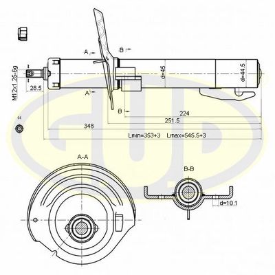  GSA333718 G.U.D.Амортизатор