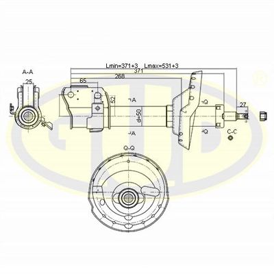  GSA334374 G.U.D.Амортизатор
