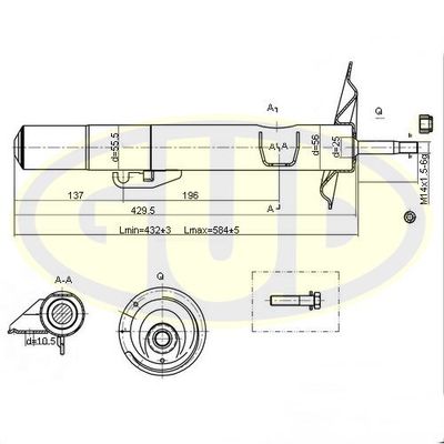  GSA335906 G.U.D.Амортизатор