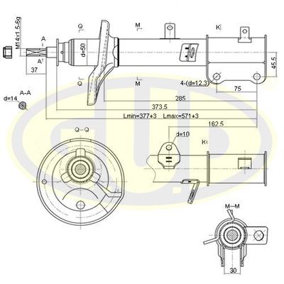  GSA333116 G.U.D.Амортизатор