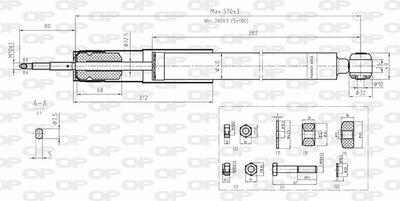  SAB807632 OPEN PARTS Амортизатор