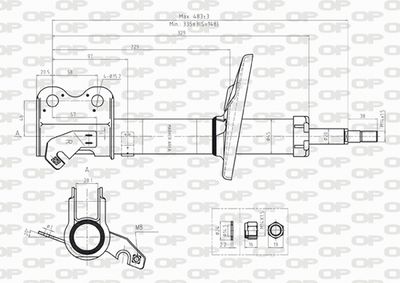  SAB823631 OPEN PARTS Амортизатор