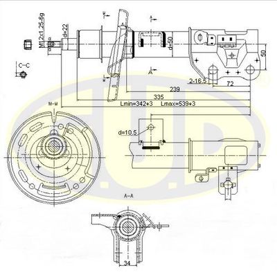  GSA777007 G.U.D.Амортизатор