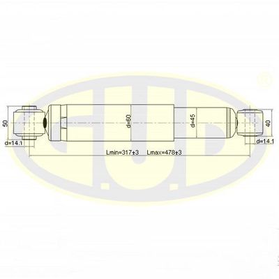  GSA344803 G.U.D.Амортизатор