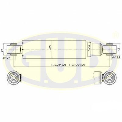  GSA345084 G.U.D.Амортизатор