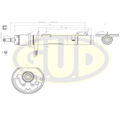  GSA334834 G.U.D.Амортизатор