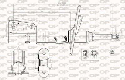  SAB830831 OPEN PARTS Амортизатор