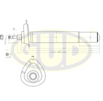  GSA335916 G.U.D.Амортизатор