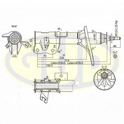  GSA334154 G.U.D.Амортизатор