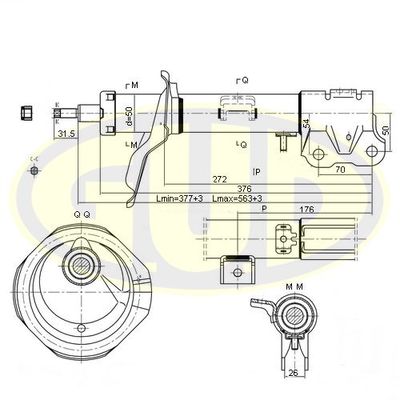  GSA339253 G.U.D.Амортизатор